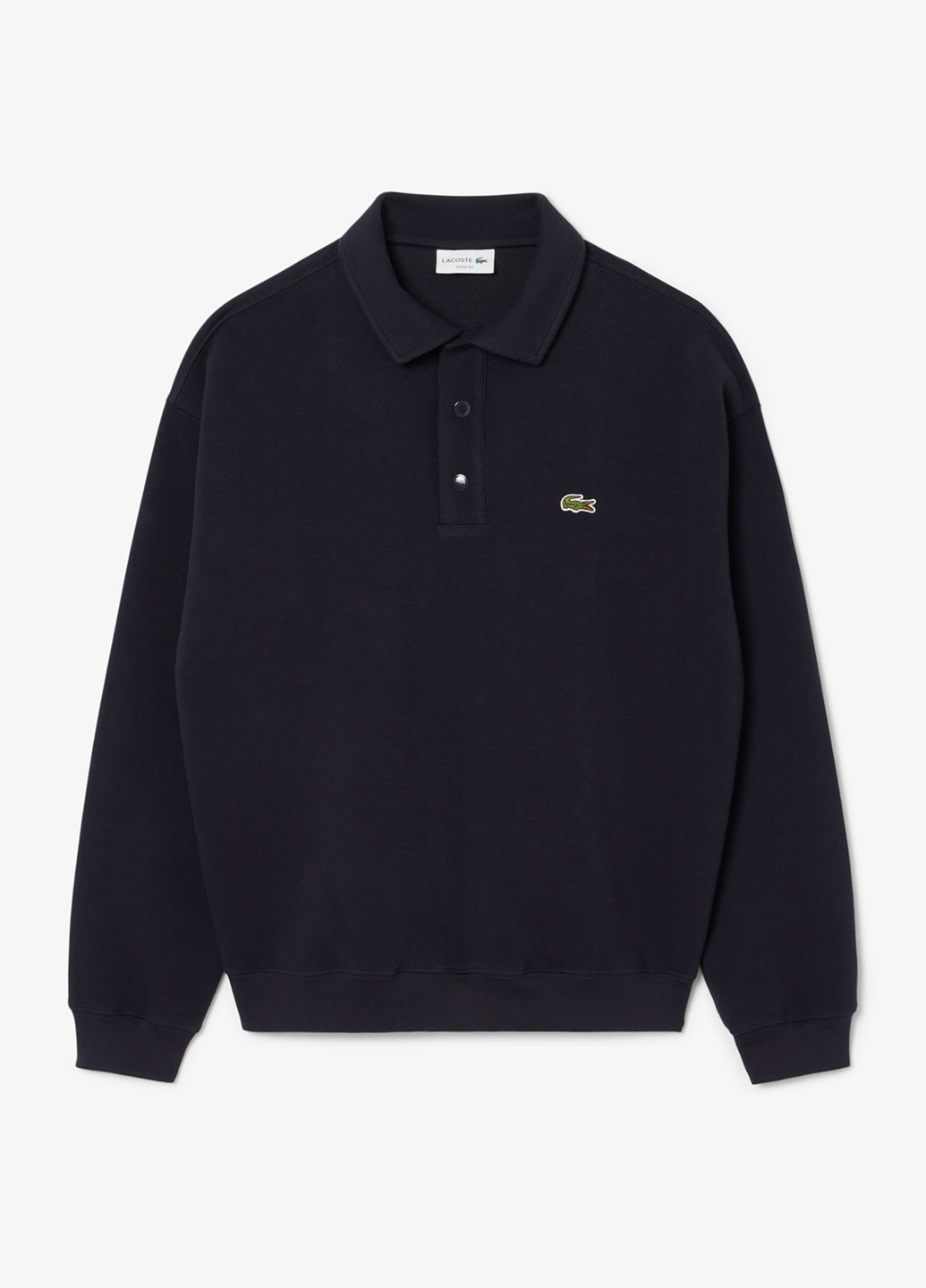 Индиго свитшот Lacoste однотонный нашивки (363619936)