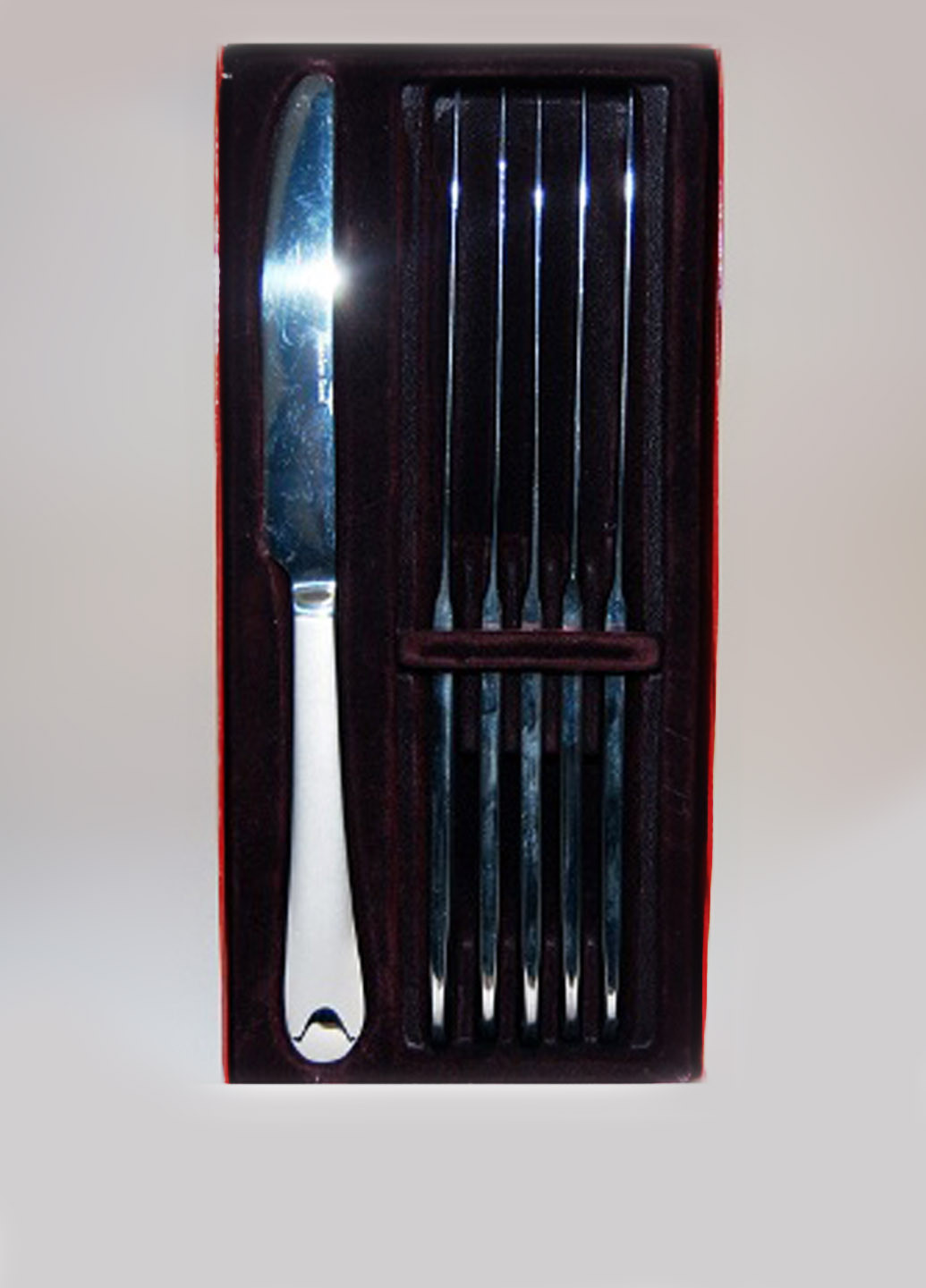 Набір столових ножів "Срібна роса", 6 шт Lefard сріблястий,