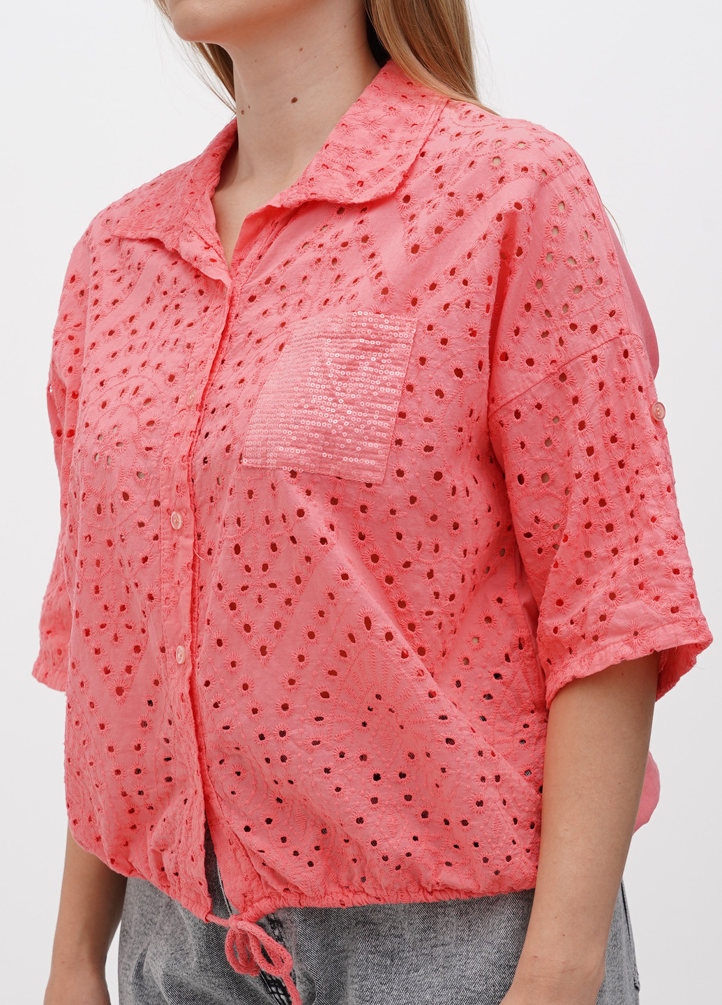 Коралловая блуза Rose