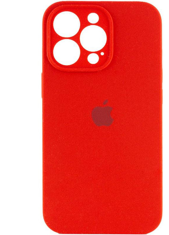 Силиконовый Чехол Накладка Закрытая Камера Silicone Case Full Camera Для iPhone 13 Pro Max Red No Brand (254091876)