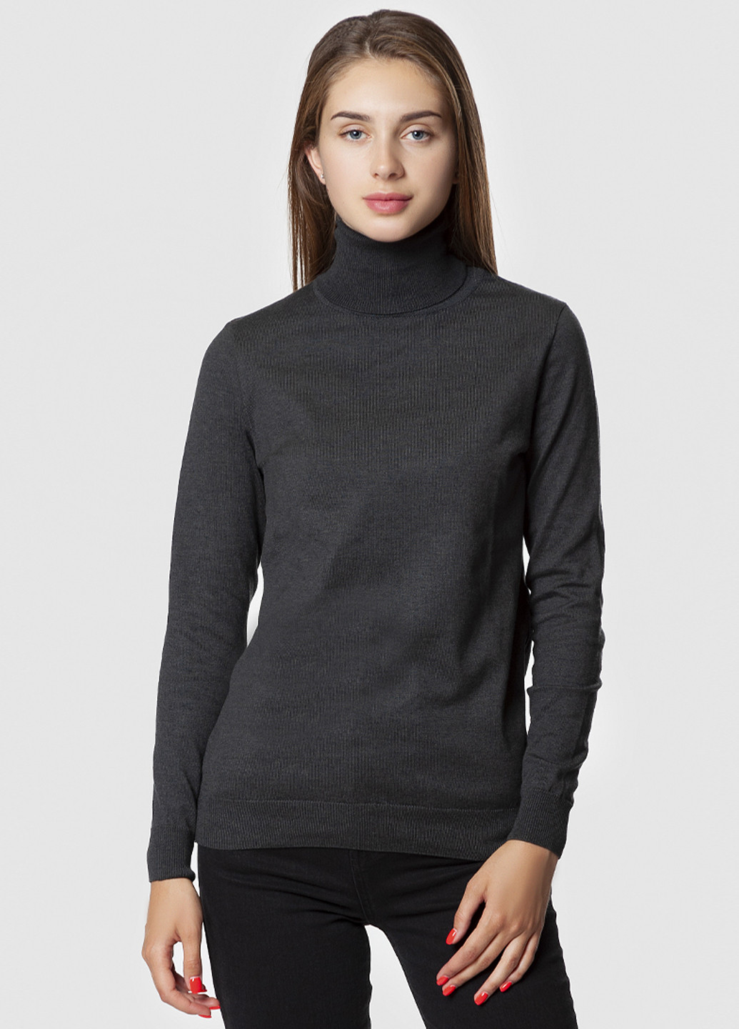 Серый демисезонный свитер женский Arber Roll-neck WK1 WTR-55