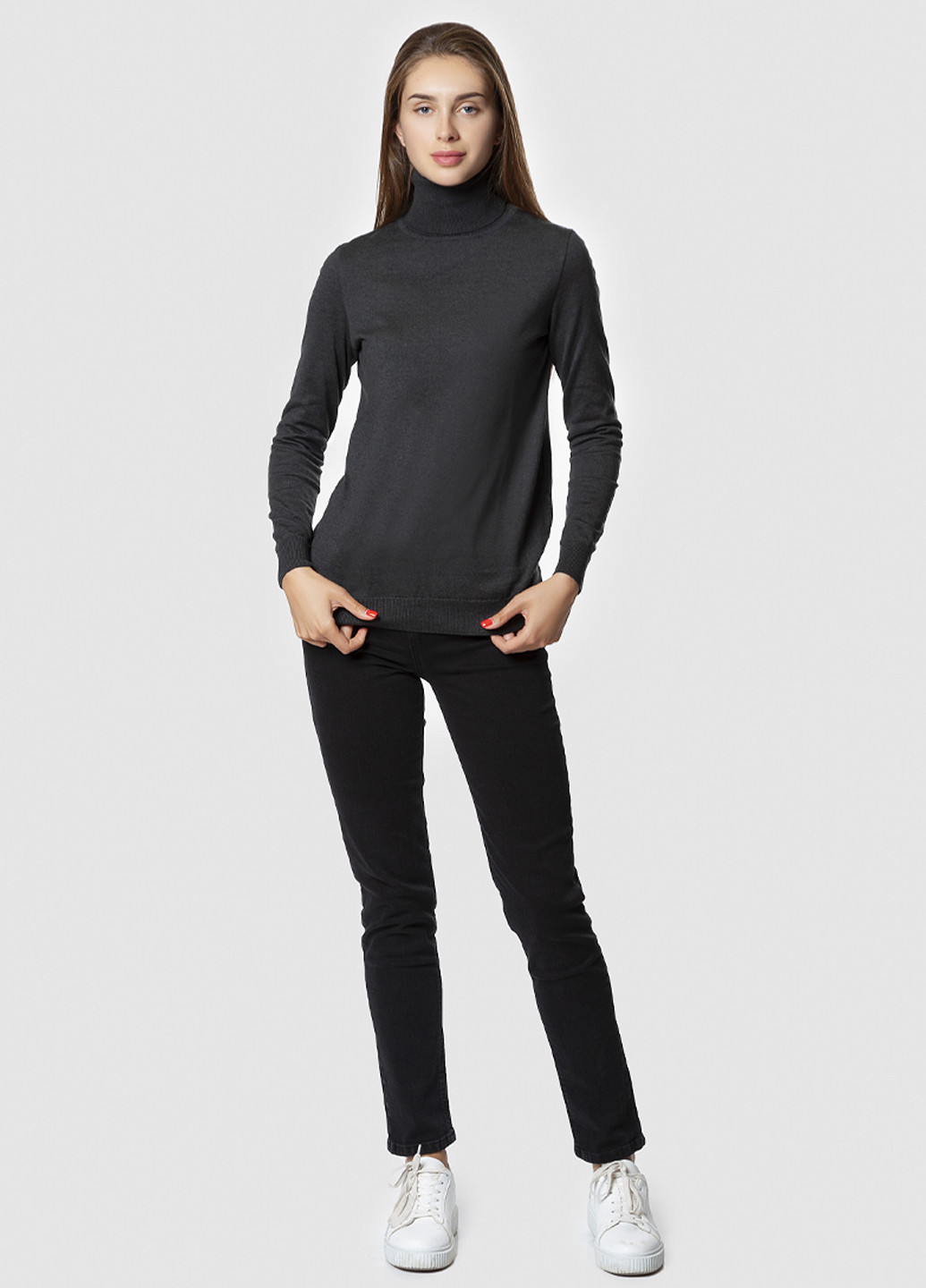 Сірий демісезонний светр жіночий Arber Roll-neck WK1 WTR-55
