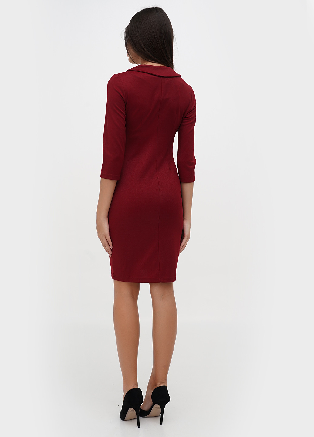 Червона кежуал сукня Sassofono однотонна