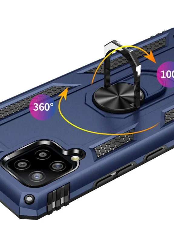 Ударопрочный чехол Serge Ring for Magnet для Samsung Galaxy A42 5G Темно-синий (is_00000043176_4) Epik (238479532)