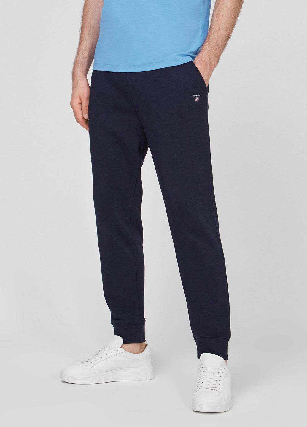 Темно-синие спортивные демисезонные джоггеры брюки Gant