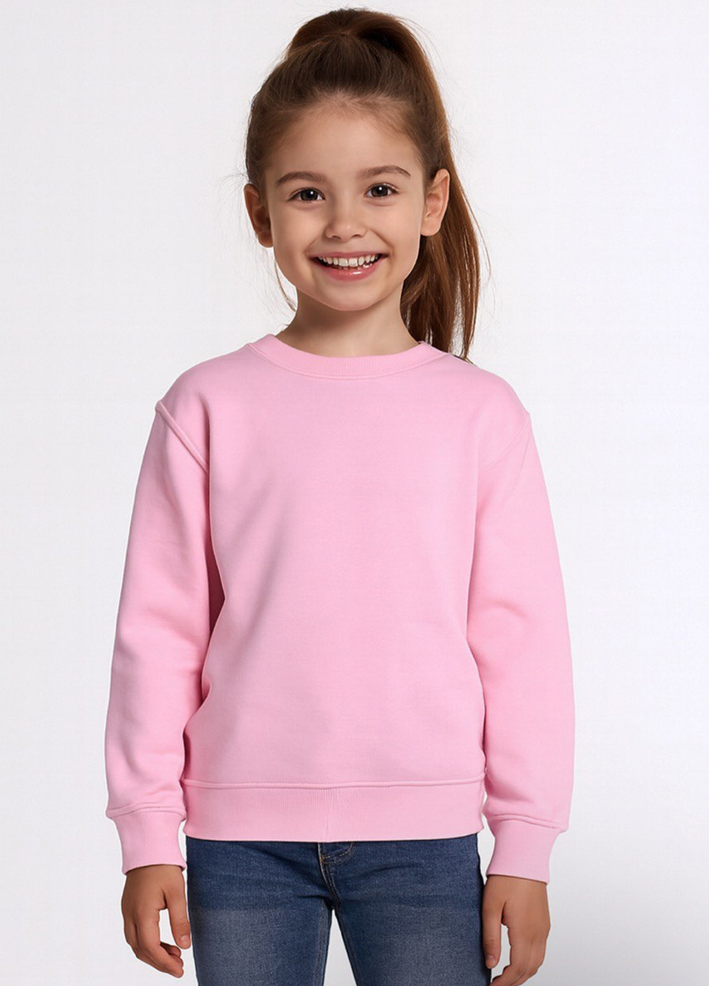 Розовый свитшот Blue 84 однотонный без декора (367114237)