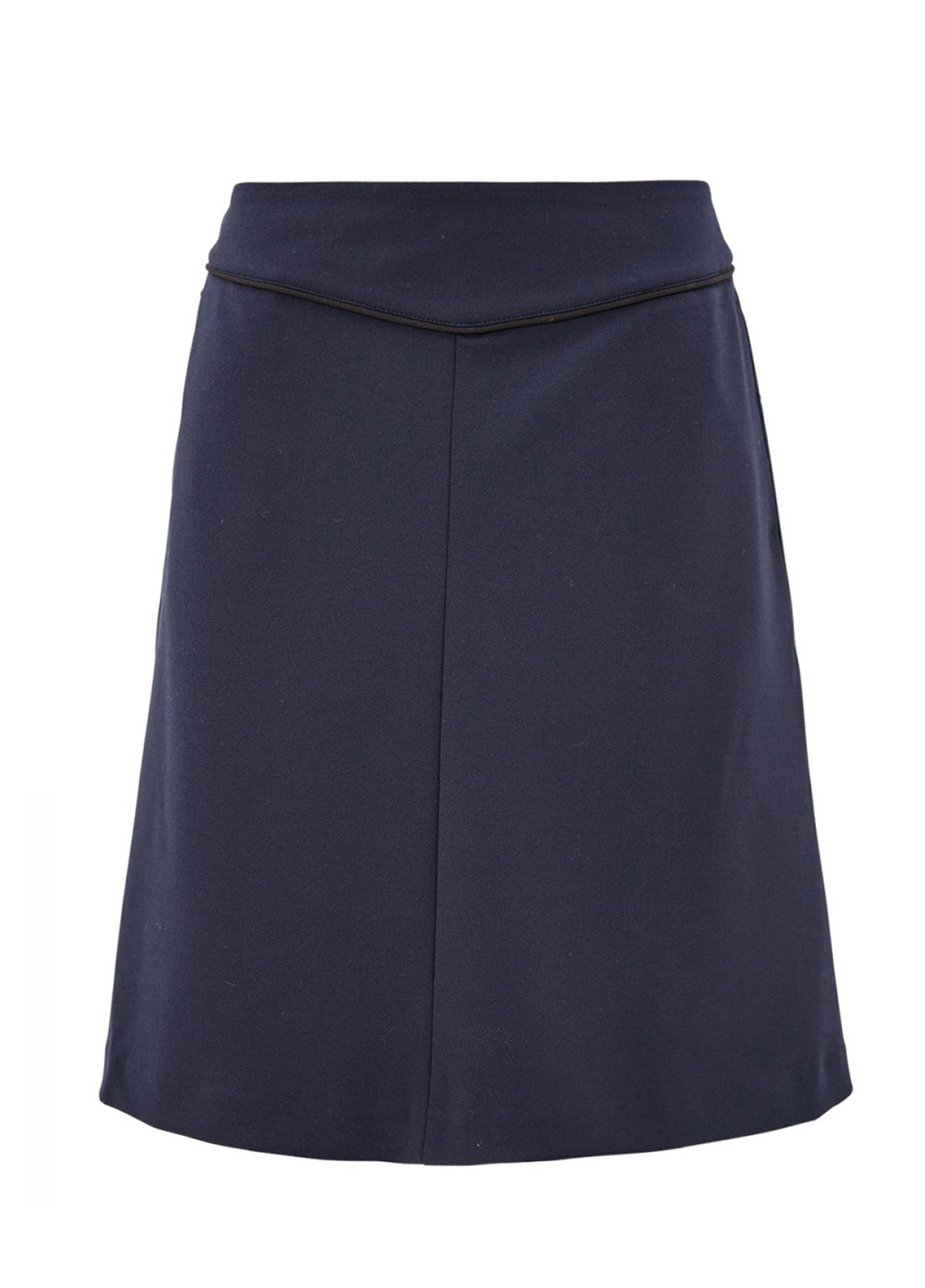 Темно-синяя кэжуал однотонная юбка S.Oliver клешированная