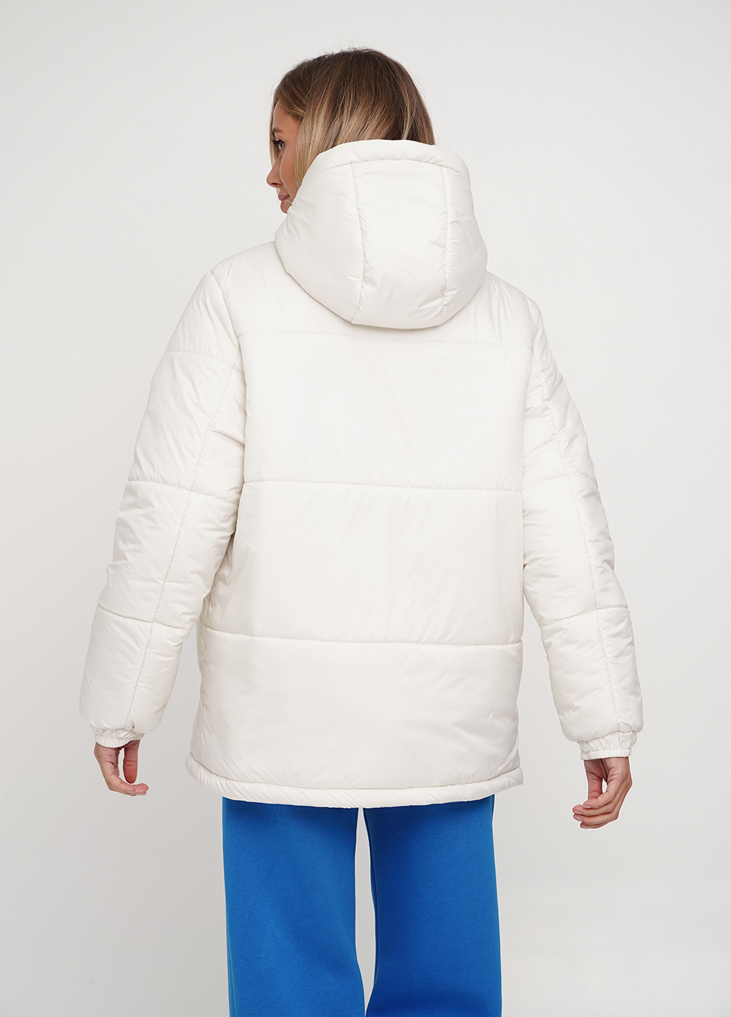 Молочна демісезонна тепла куртка KASTA design