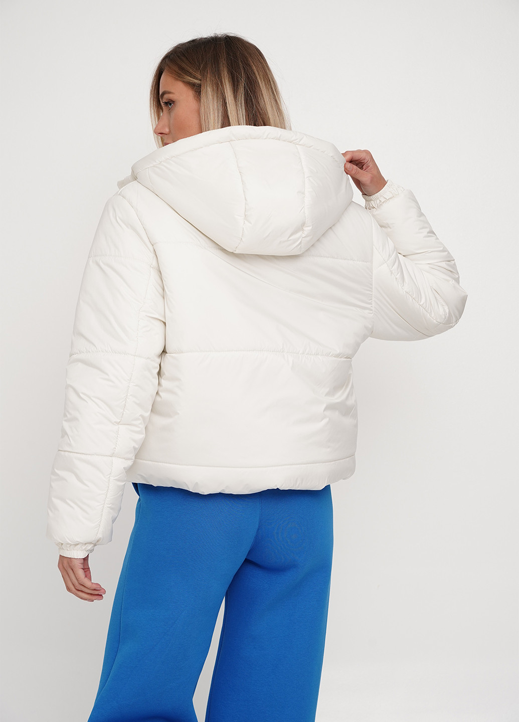 Молочная демисезонная теплая куртка KASTA design