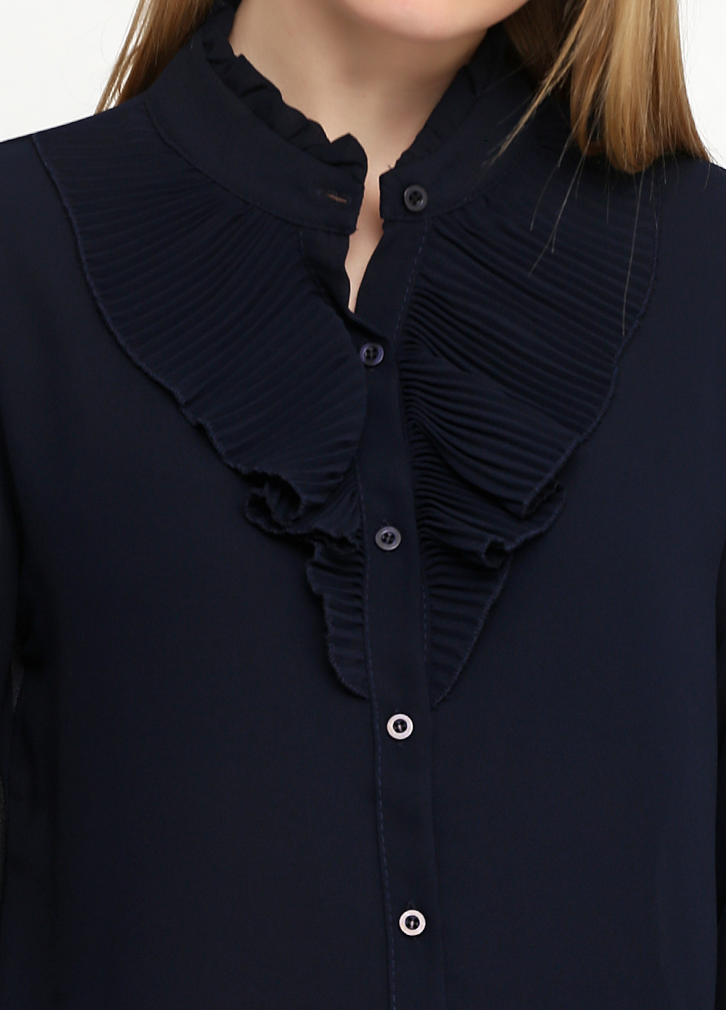Темно-синя демісезонна блуза New Collection