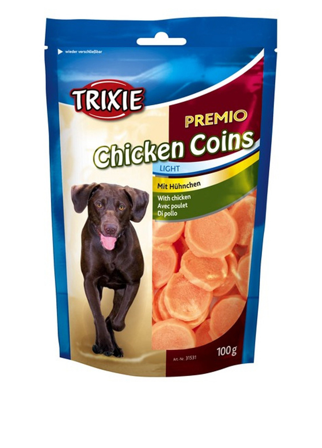Лакомство для собак "PREMIO Chicken Coins" куриные монетки, 100 г Trixie (19016012)