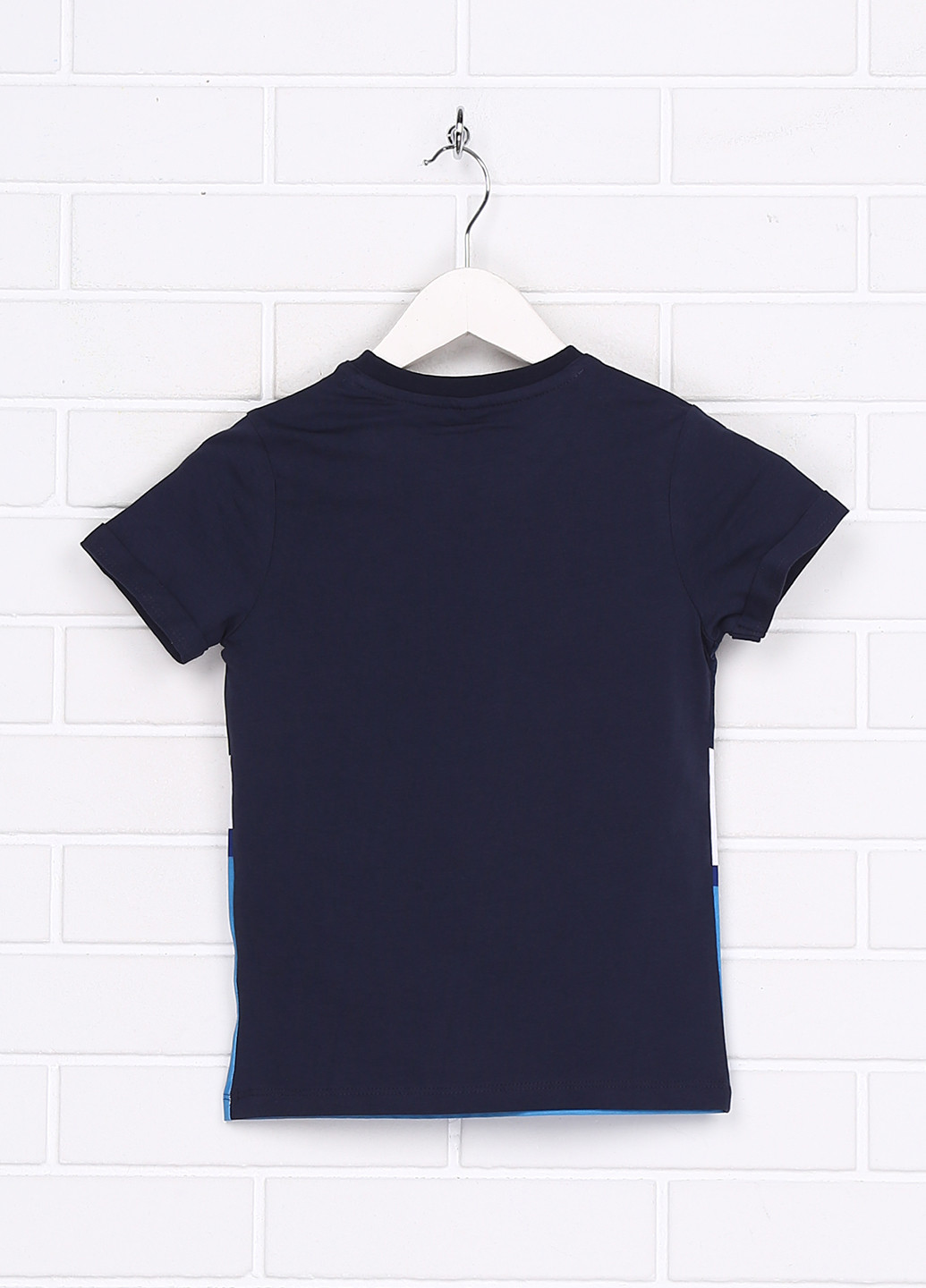 Синяя летняя футболка с коротким рукавом Brand