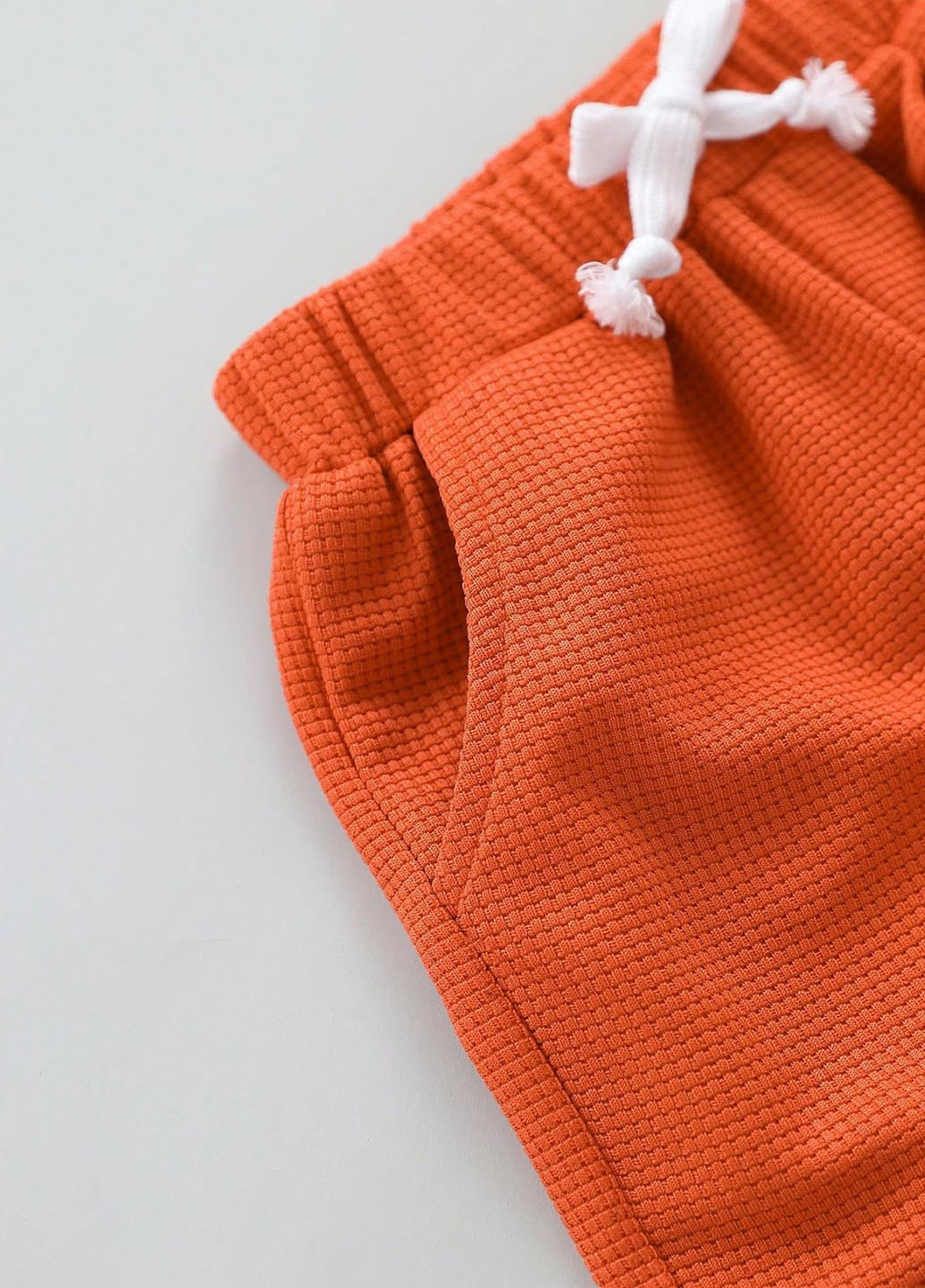 Помаранчевий літній костюм (футболка, шорти) з шортами SHEIN