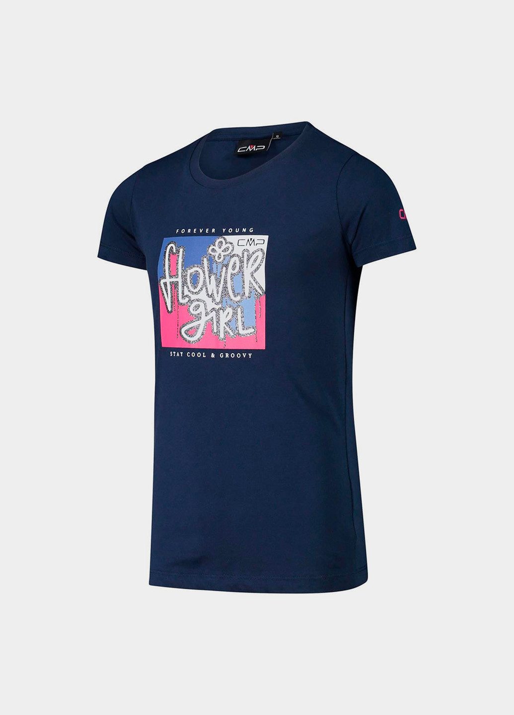 Темно-синяя демисезонная футболка CMP KID G T-SHIRT