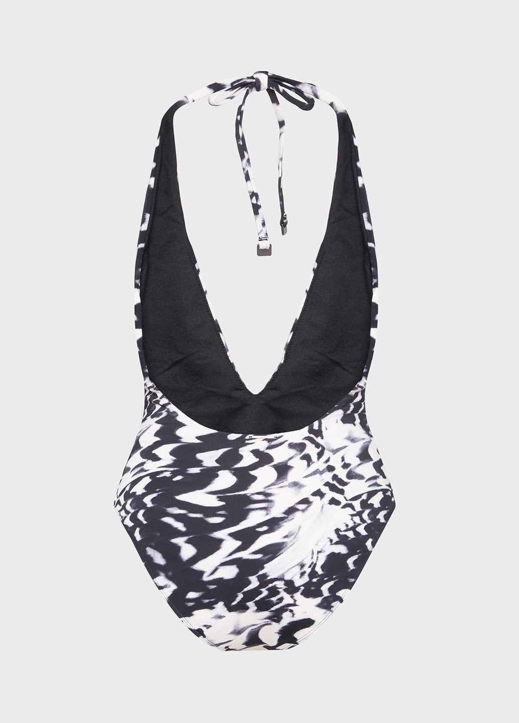 Чорний літній купальник суцільний, пландж Calvin Klein