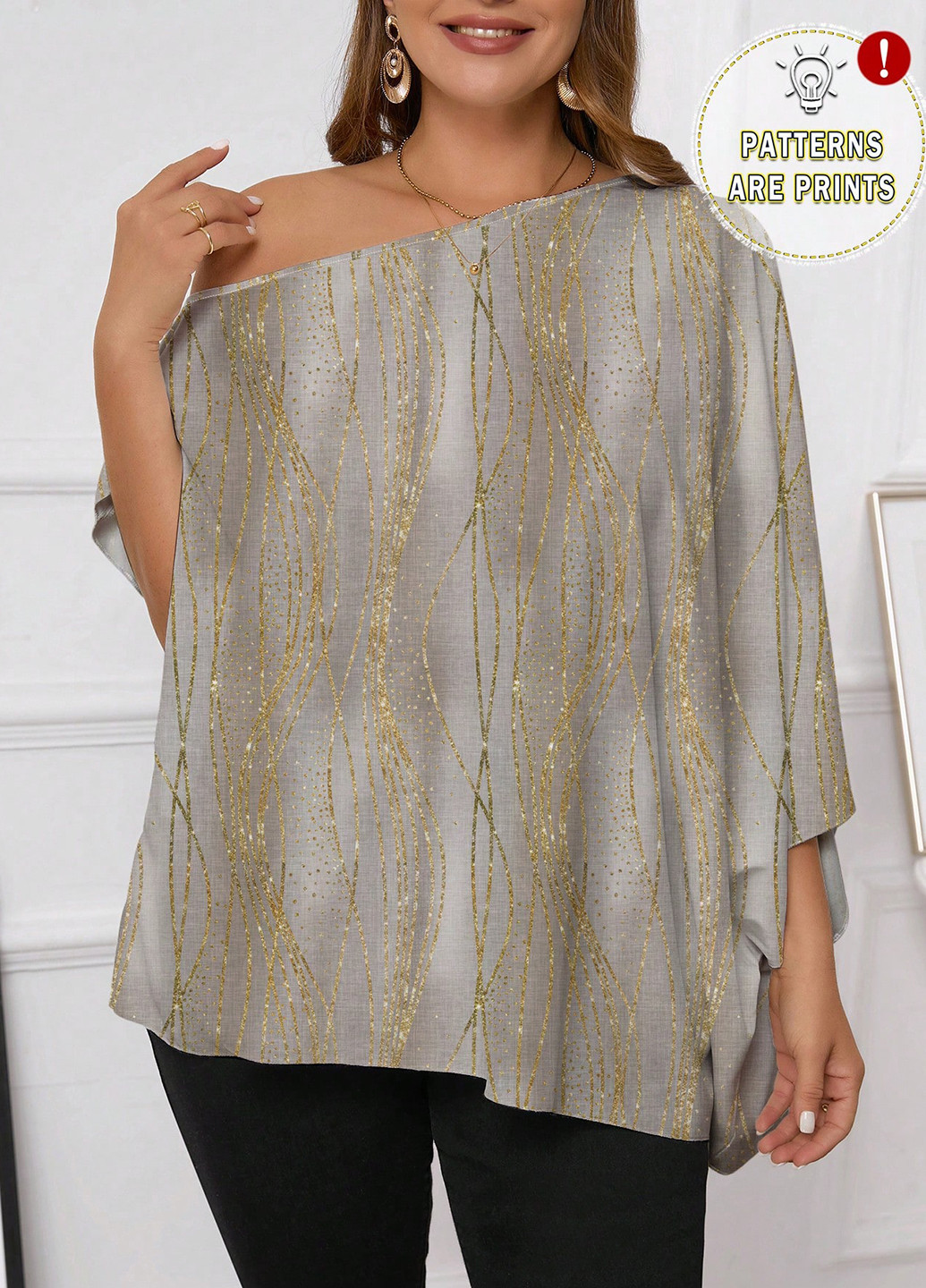 Комбинированная блуза SHEIN