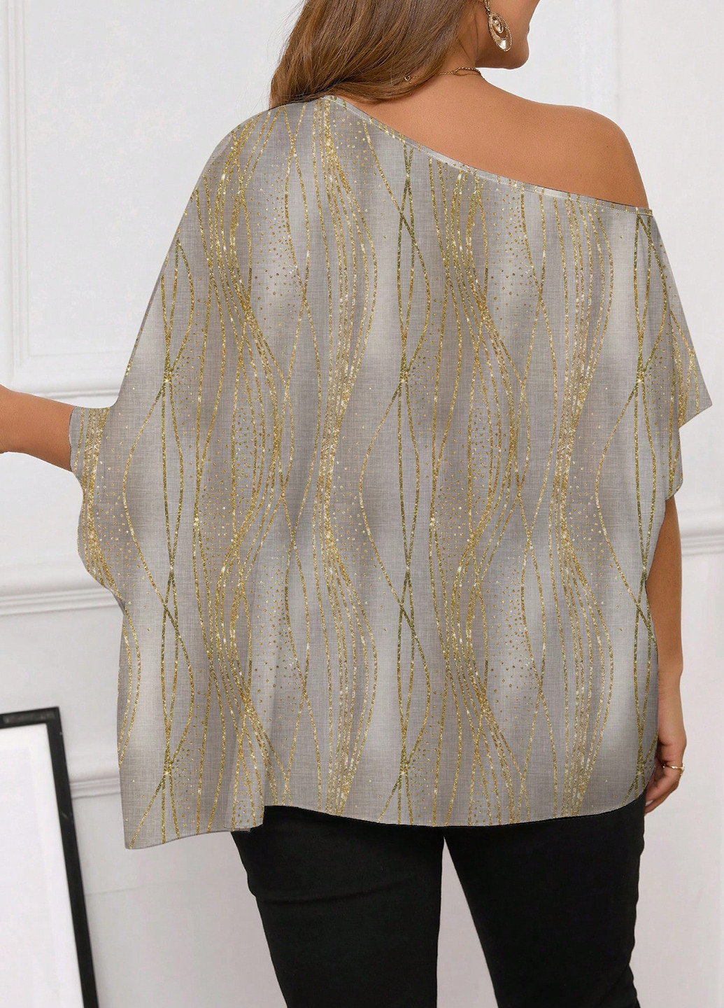 Комбинированная блуза SHEIN