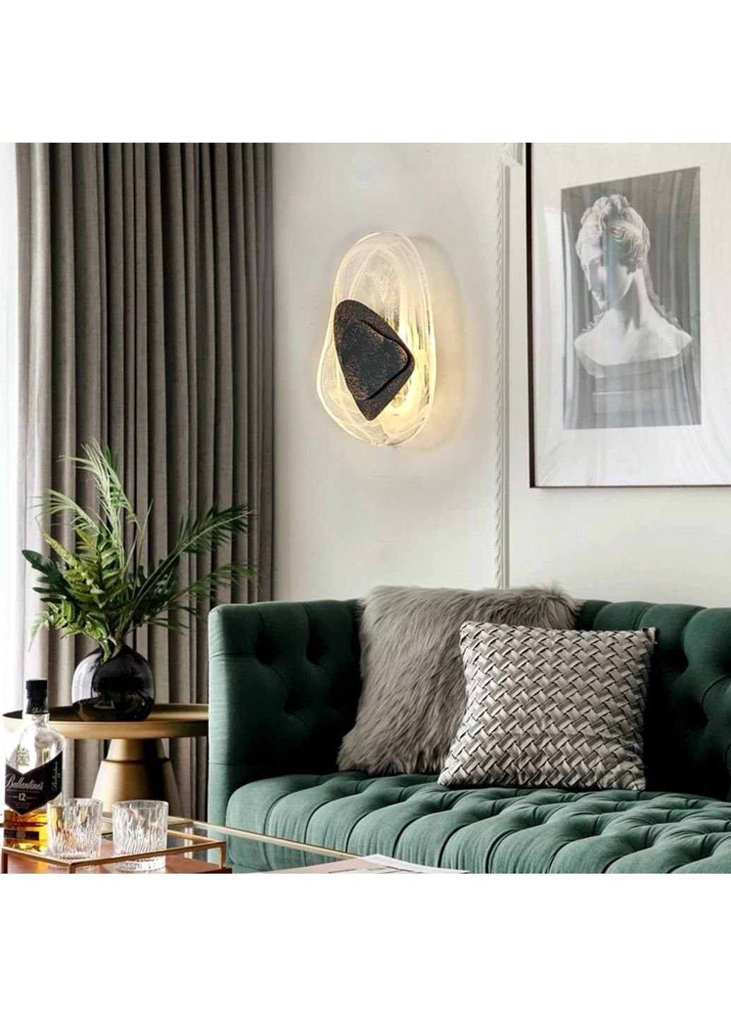 Бра настінна LED WCO-06-k Чорний 7х32х20 см. Sunnysky (253542116)