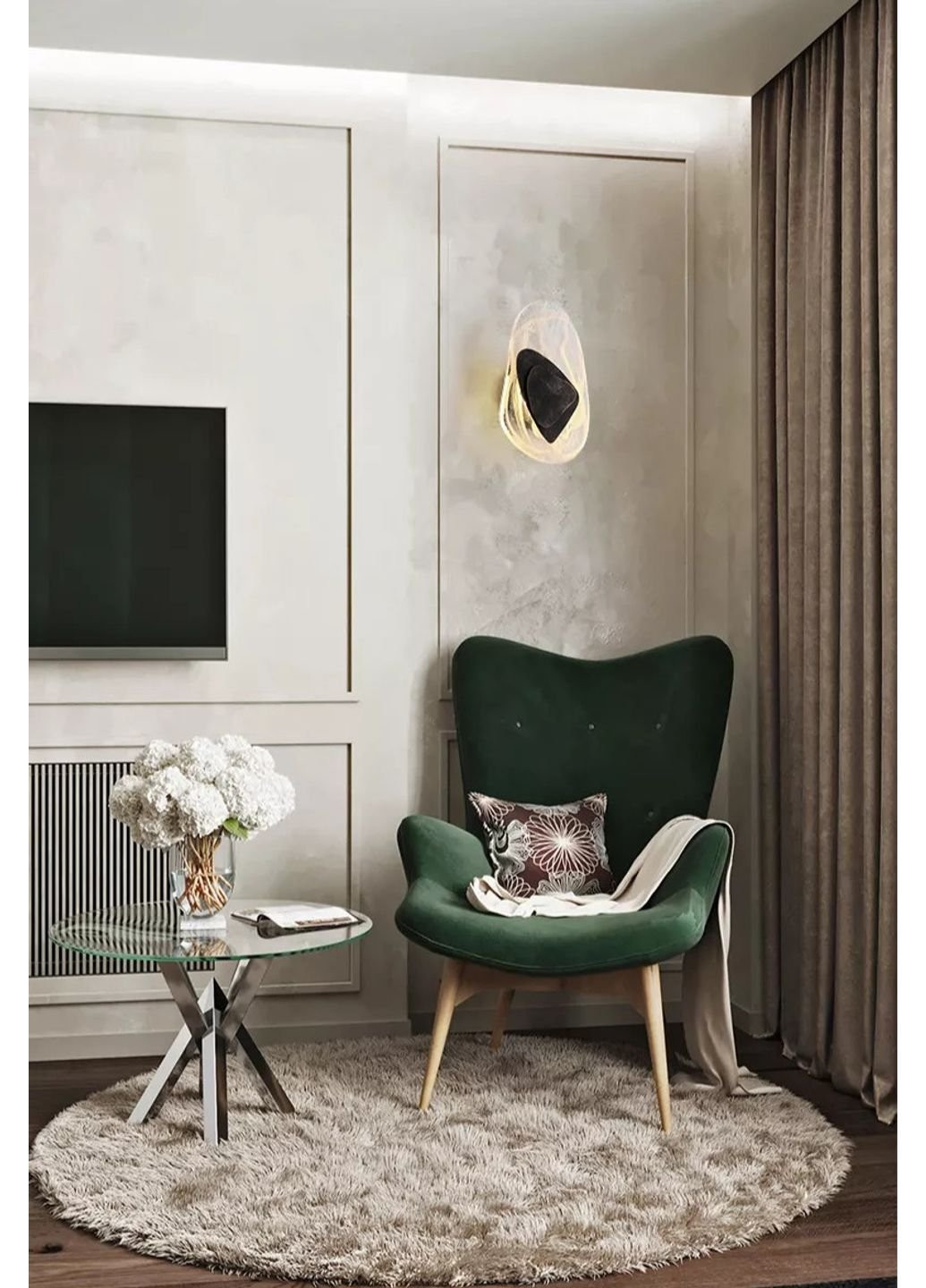 Бра настінна LED WCO-06-k Чорний 7х32х20 см. Sunnysky (253542116)