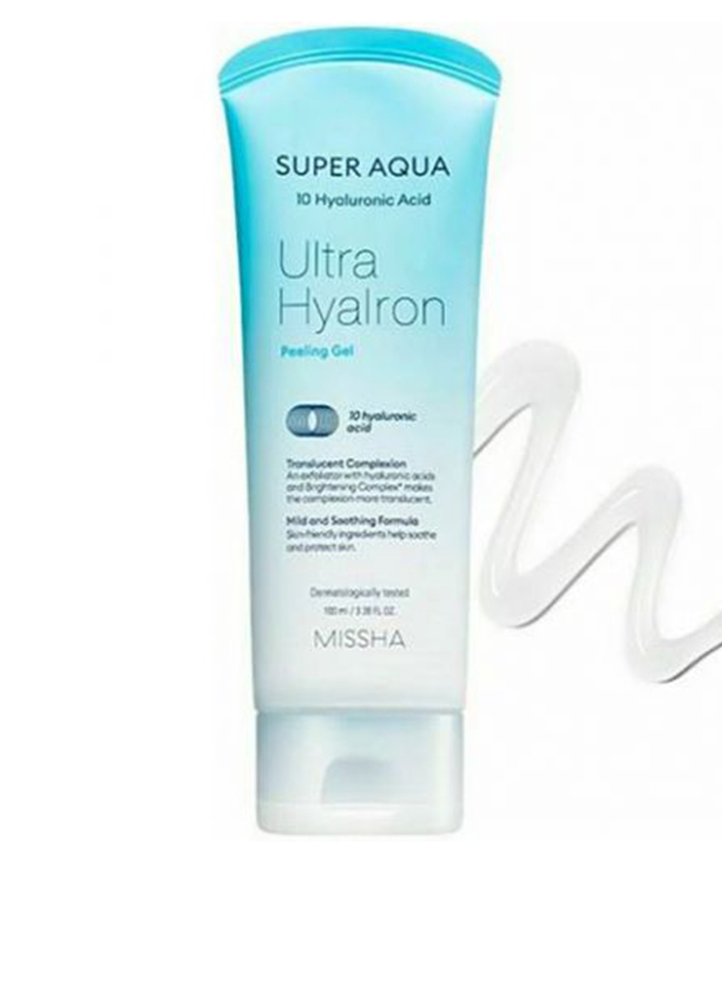 Гель-пилинг для лица очищающий Super Aqua Ultra Hyalron, 100 мл MISSHA (194490219)