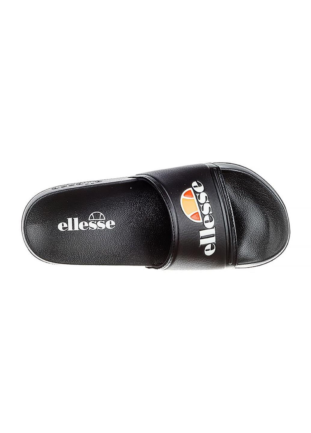 Черные шлепанцы sgmf0397-011 Ellesse с логотипом, с тиснением