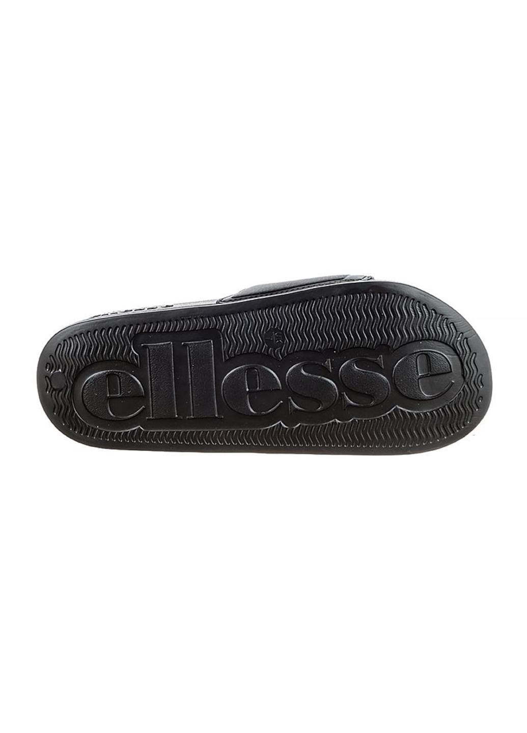 Черные шлепанцы sgmf0397-011 Ellesse с логотипом, с тиснением