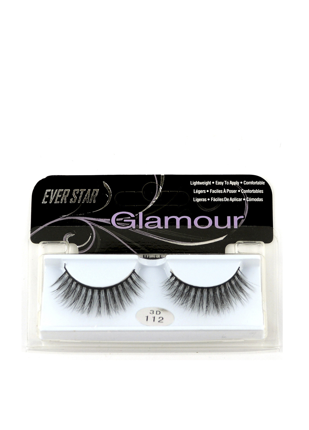 Накладные ресницы Ever Star Glamour 3D №112 (1 пара) AVENIR Cosmetics (117635043)