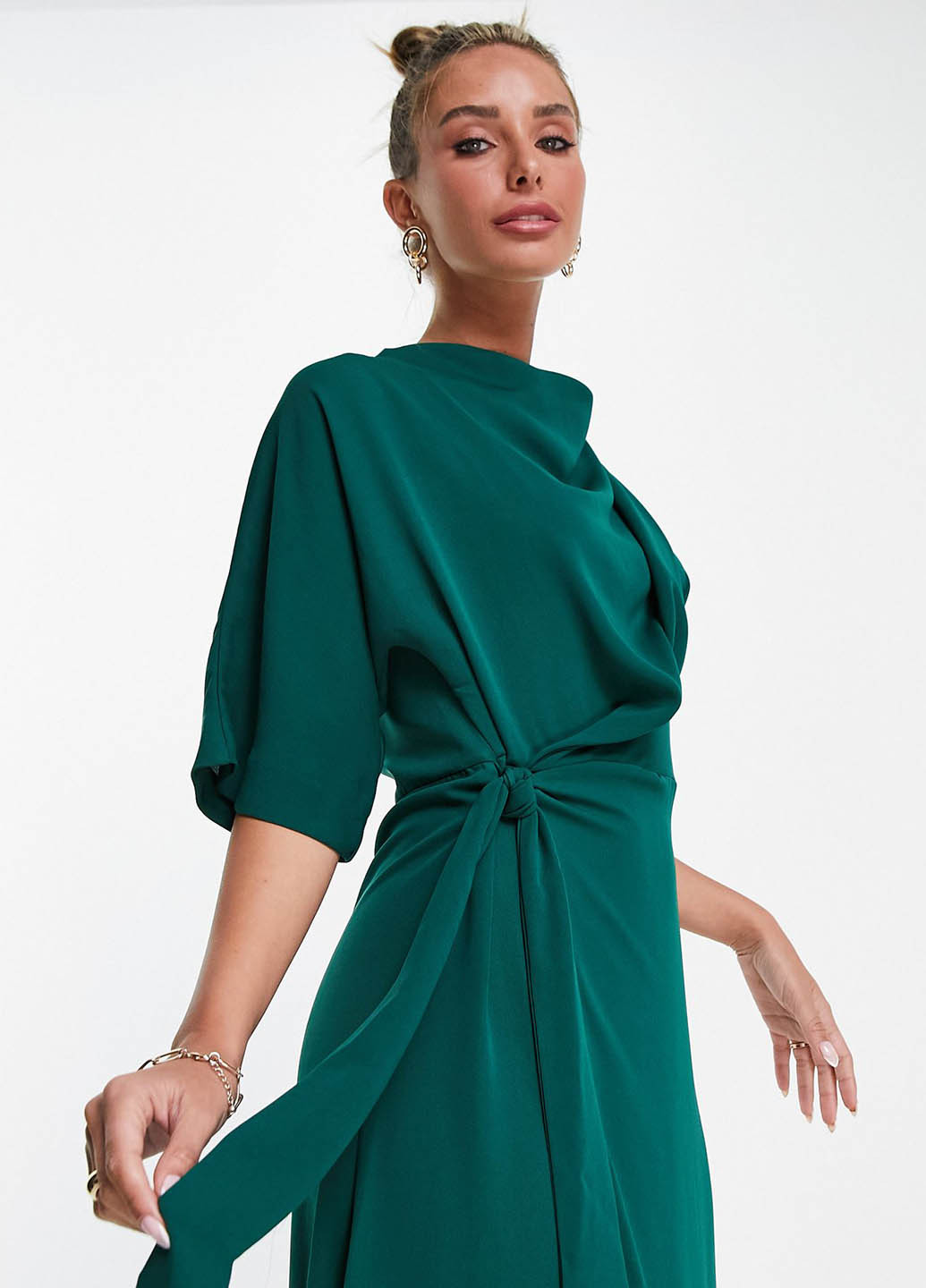 Зелена кежуал сукня Asos однотонна