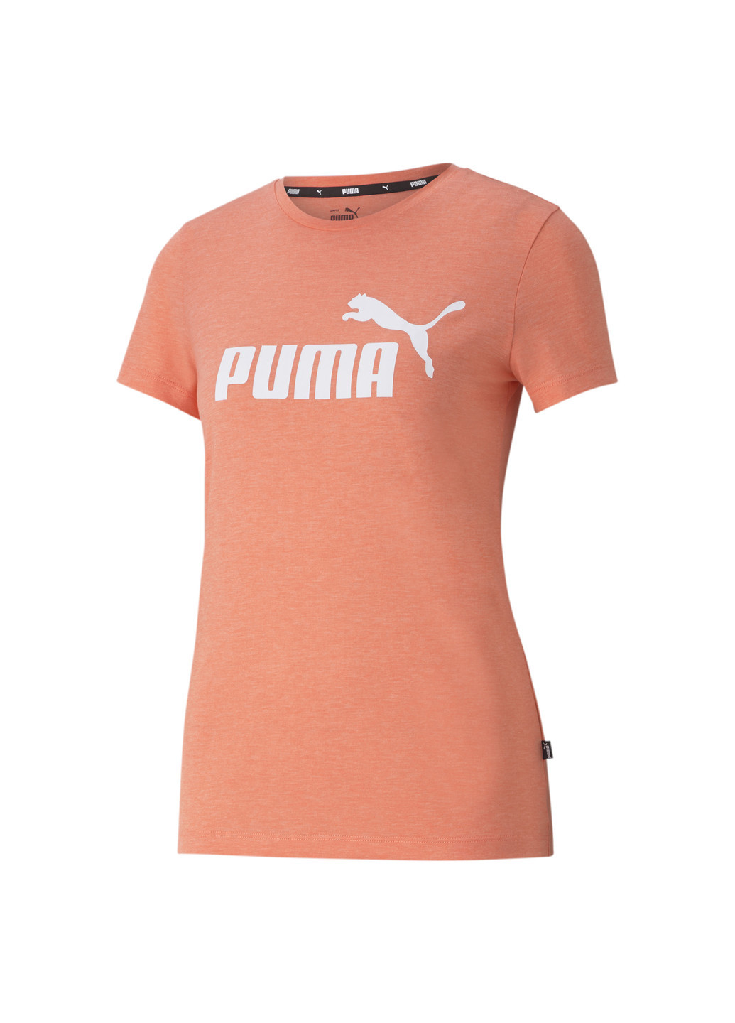 Червона всесезон футболка essentials logo heather women's tee Puma