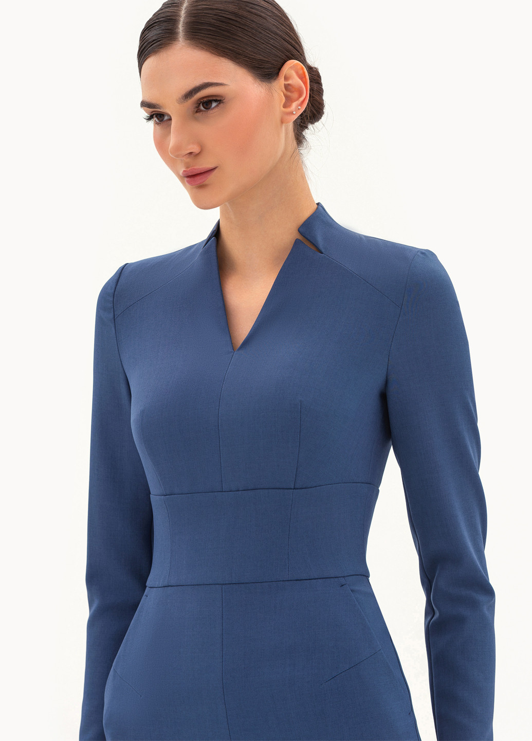 Блакитна кежуал сукня футляр BGL однотонна