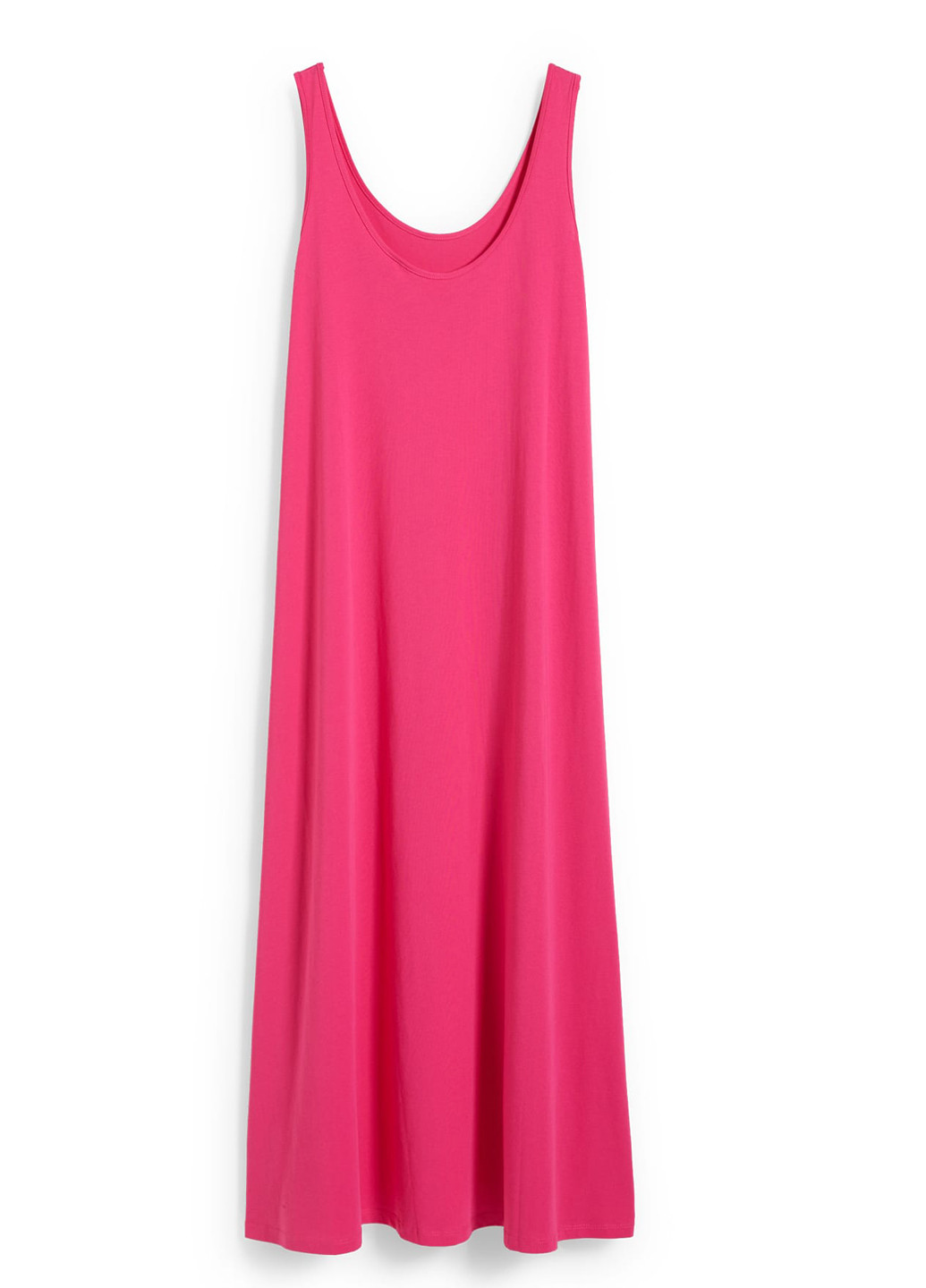 Розовое кэжуал платье платье-майка C&A однотонное