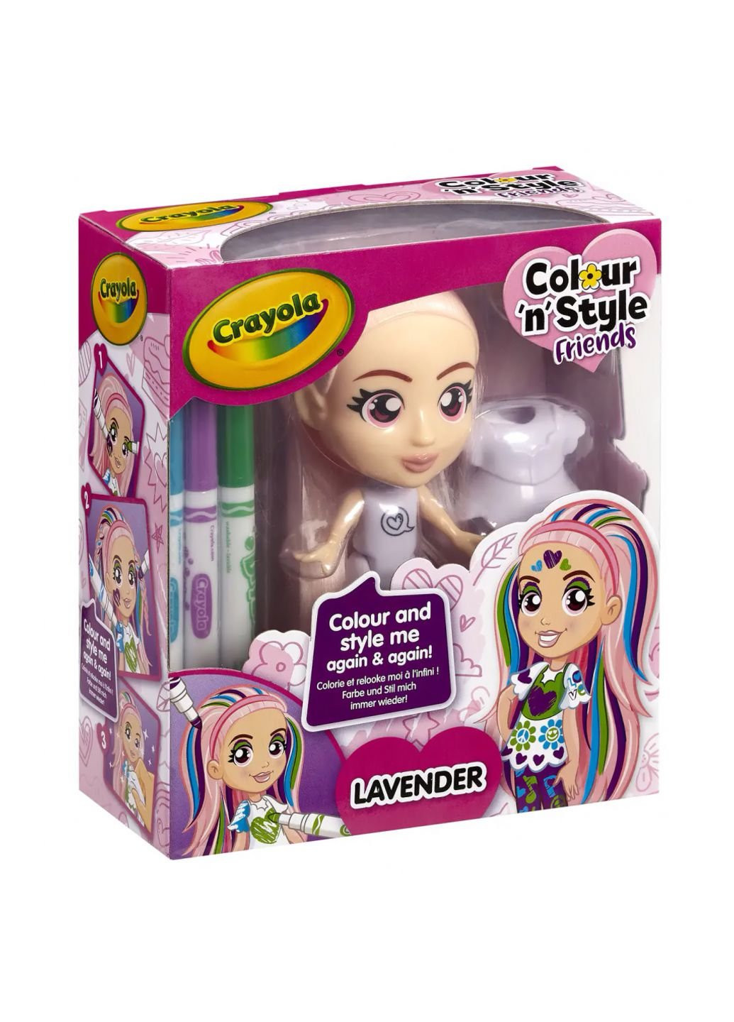 Набір для творчості Colour n Style Стильні дівчата Лаванда (918940.005) Crayola (254072260)