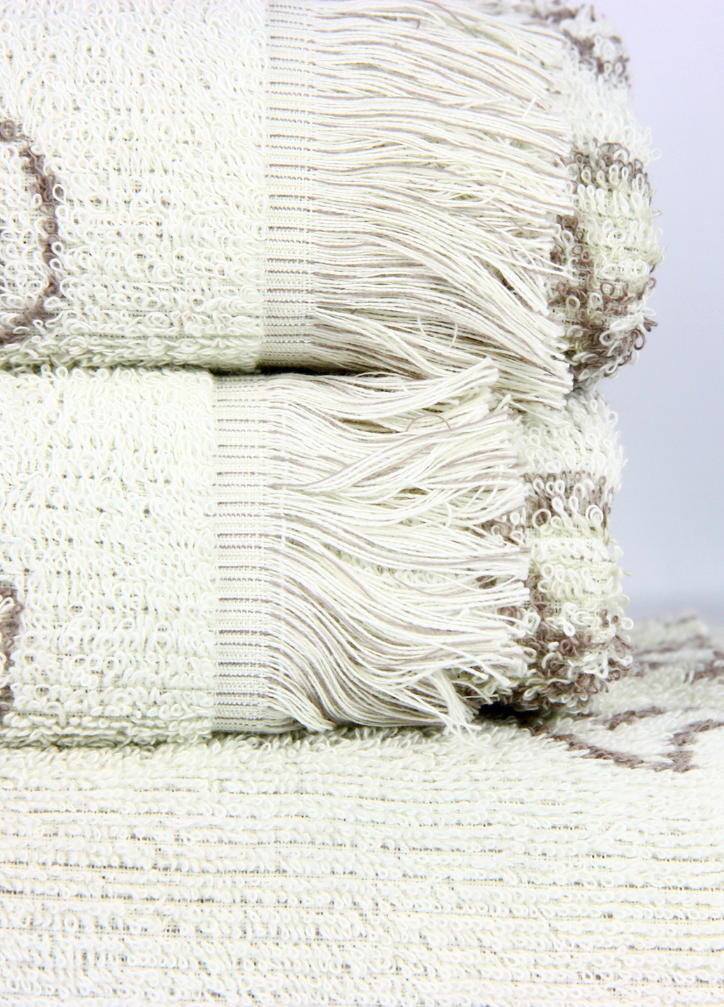Maisonette полотенце (1 шт.), 70х140 см абстрактный светло-бежевый производство - Турция
