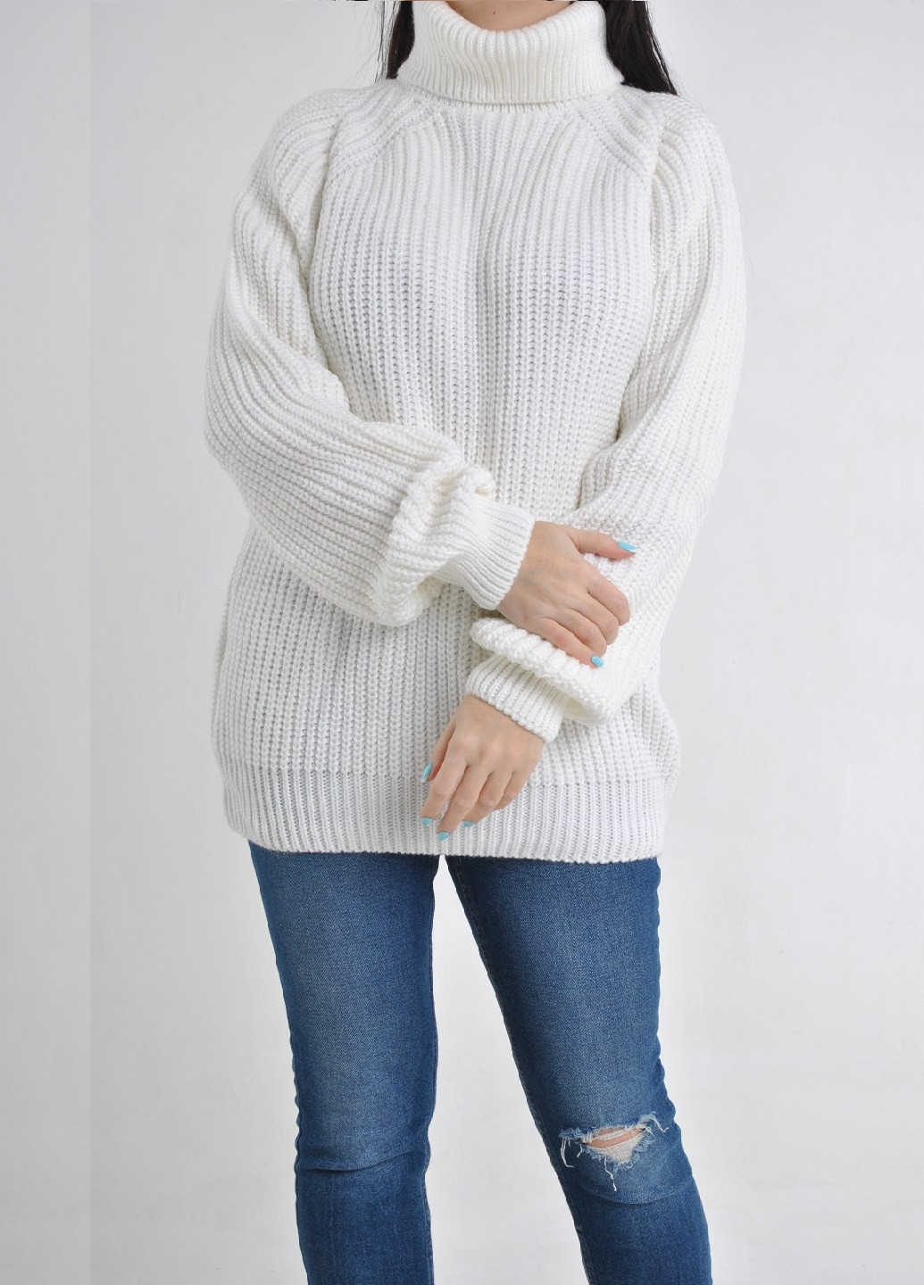 Білий зимовий светр Berta Lucci