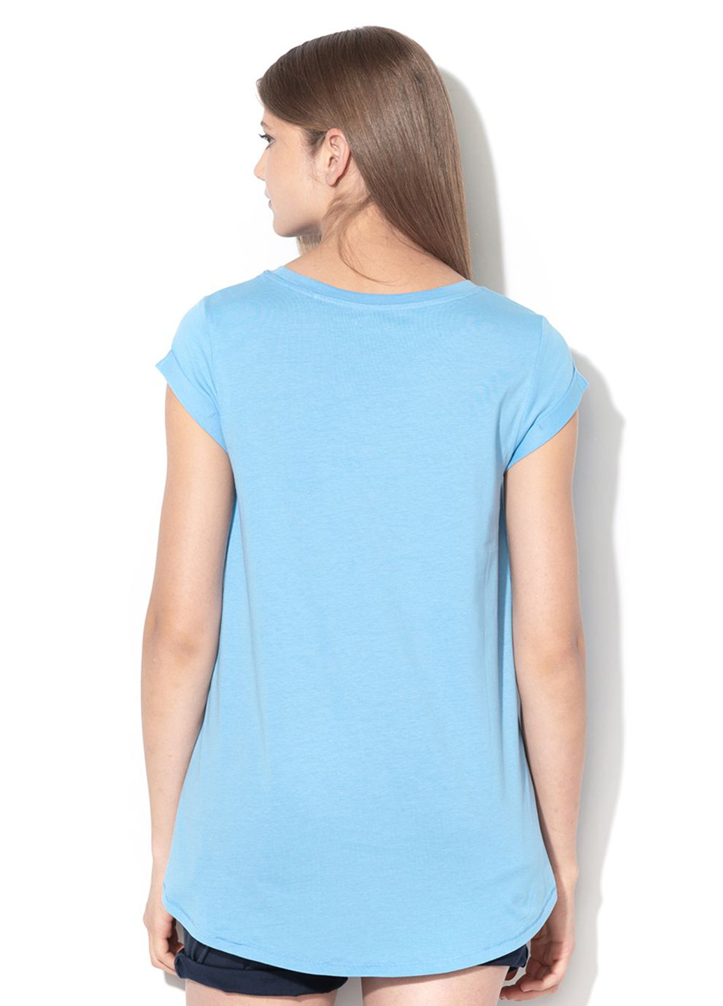 Голубая летняя футболка EDC by Esprit