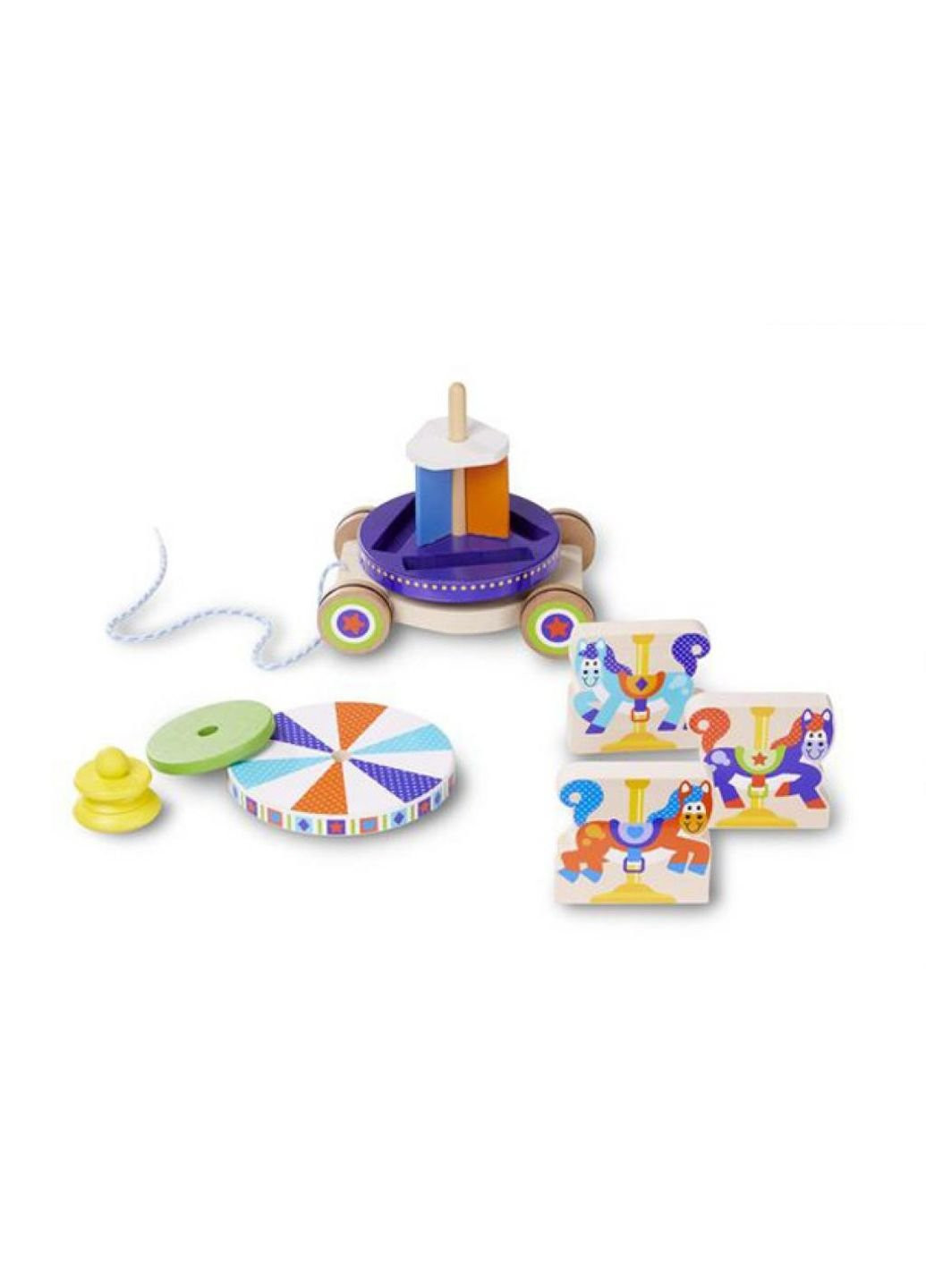 Развивающая игрушка Первая деревянная игрушка Карусель (MD13616) Melissa&Doug (254068834)