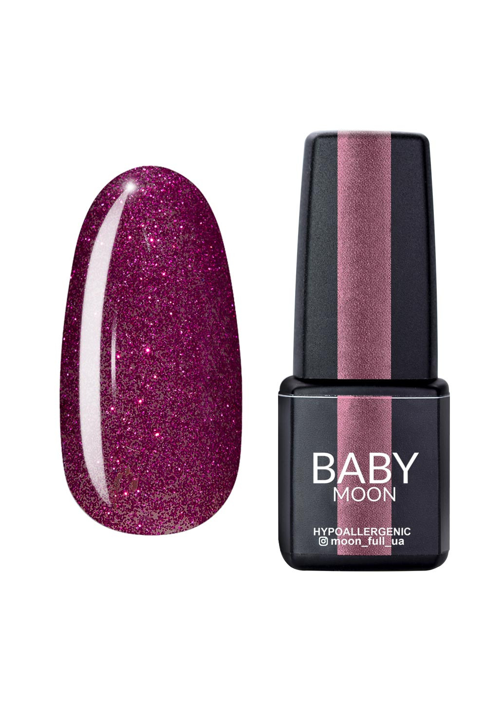Гель лак BABY Dance Diamond Gel polish, 6 мл №013 бордово-рожевий шиммерний Moon (251417429)