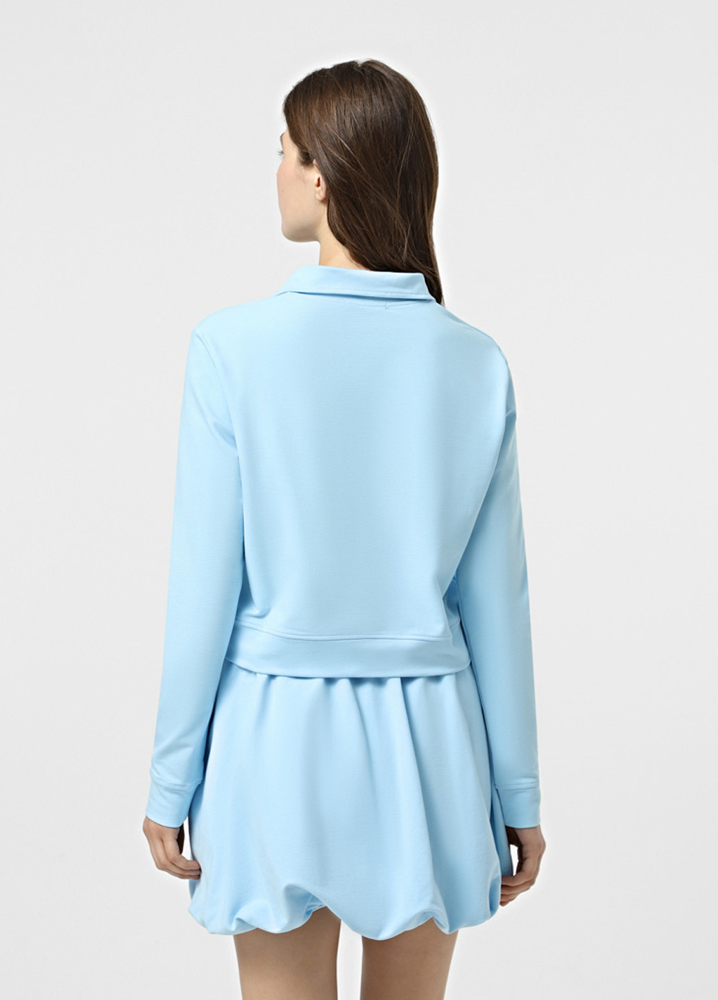 Блакитний світшот Promin однотонний без декору (337363186)