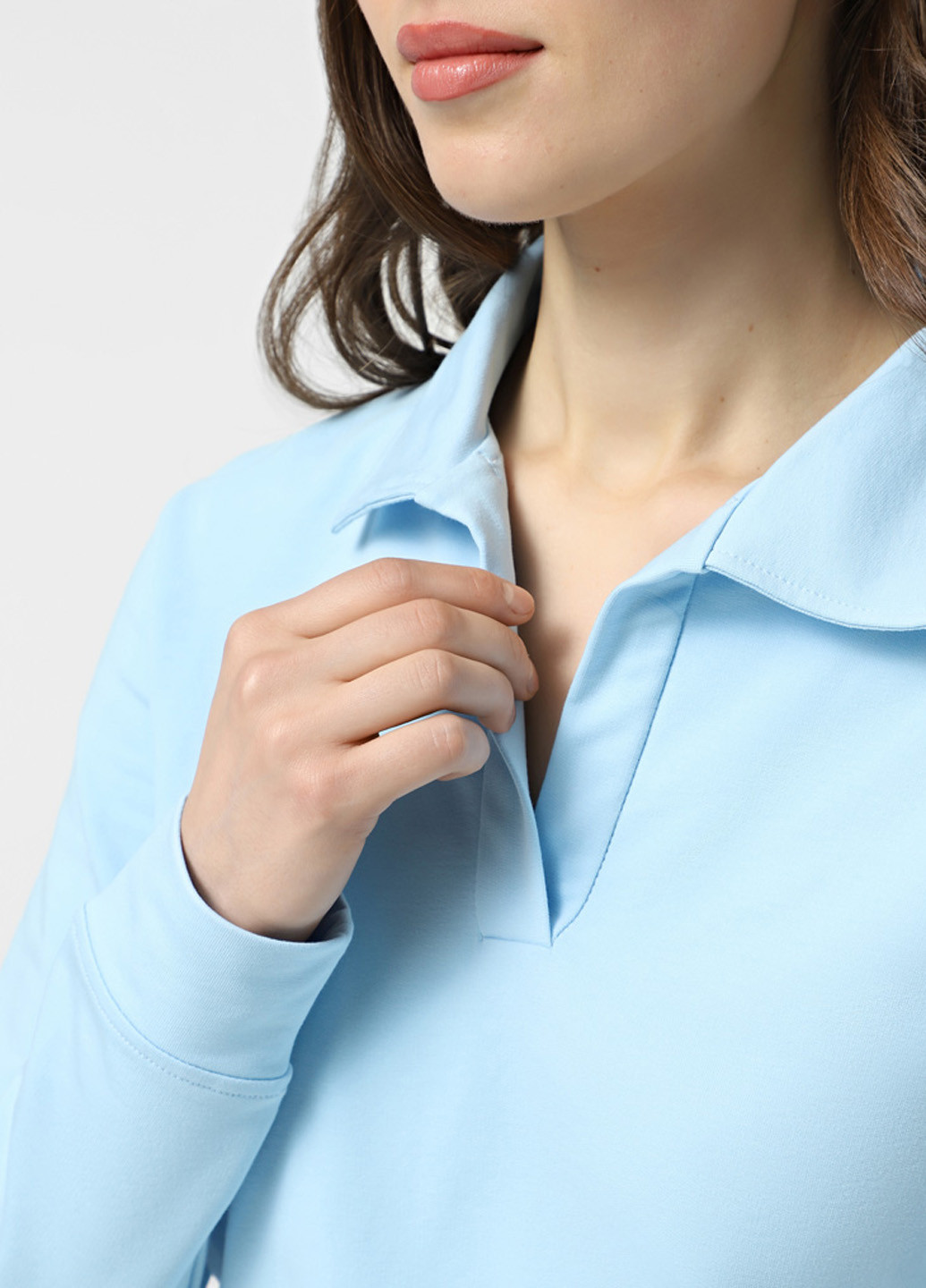 Блакитний світшот Promin однотонний без декору (337363186)