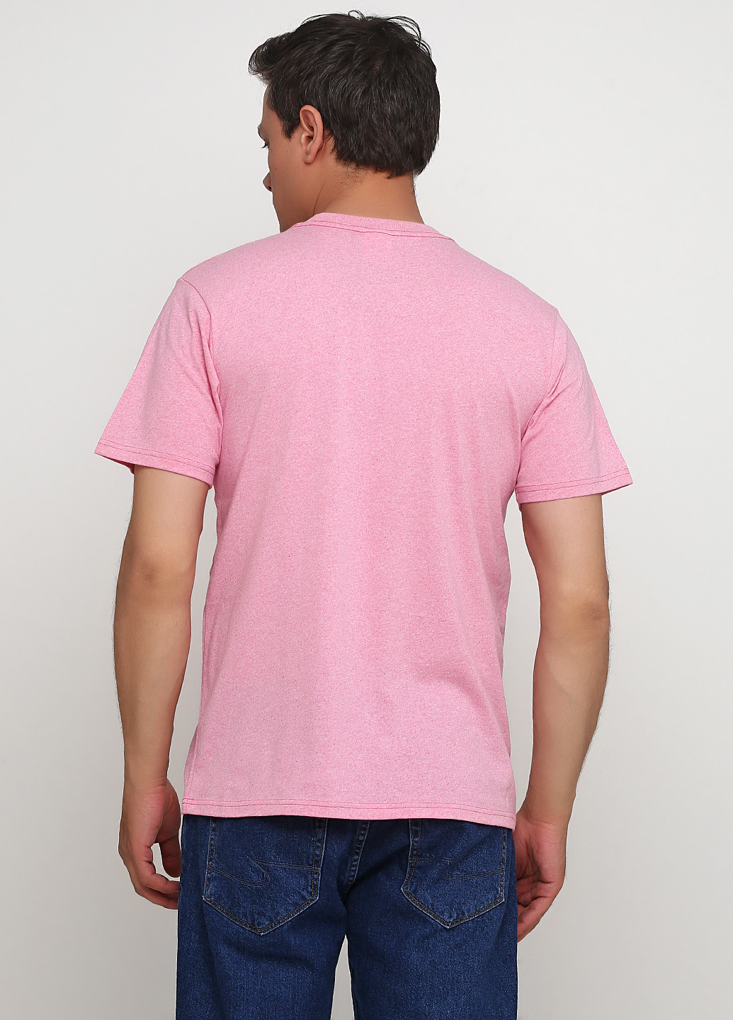 Розовая летняя футболка Repair the world
