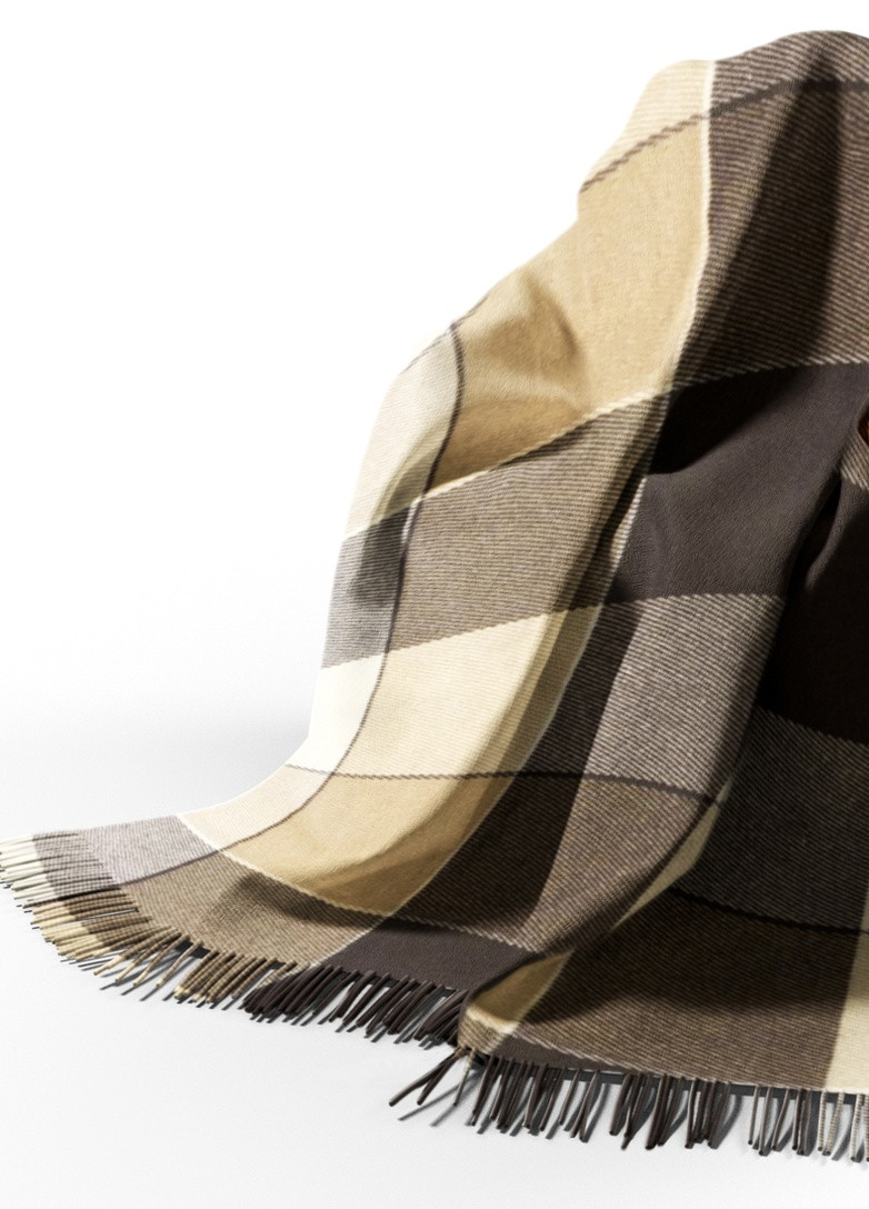 Плед шерстяной льф бел-беж-кор 200 x 220 см Love You (256007406)