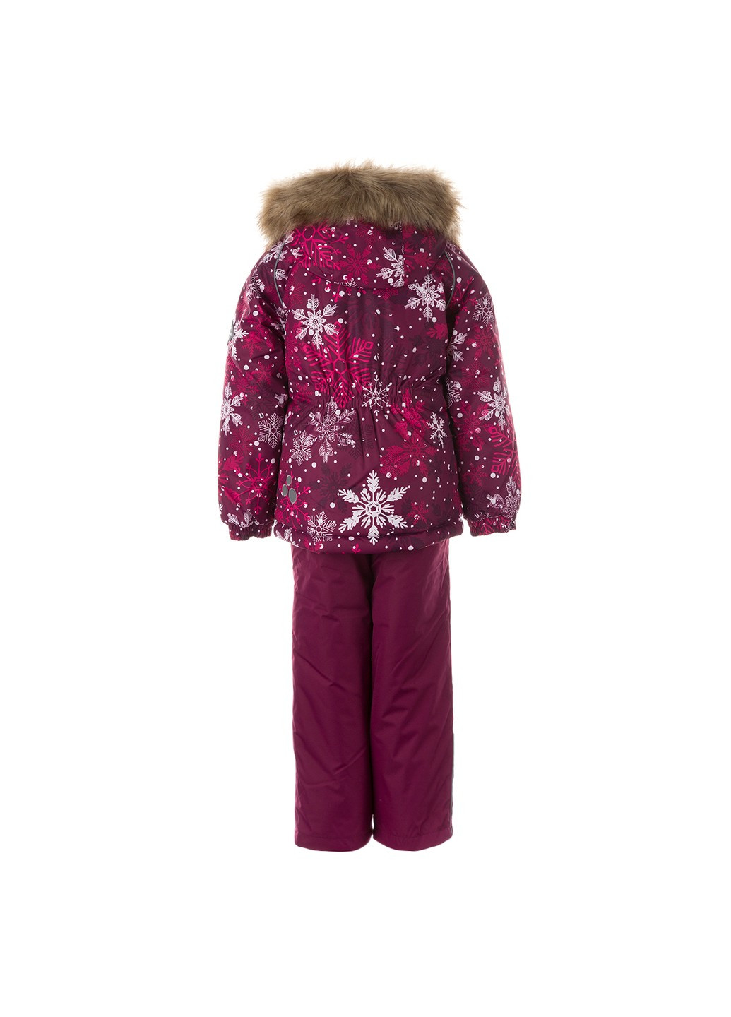 Бордовий зимній комплект зимовий (куртка + напівкомбінезон) marvel Huppa