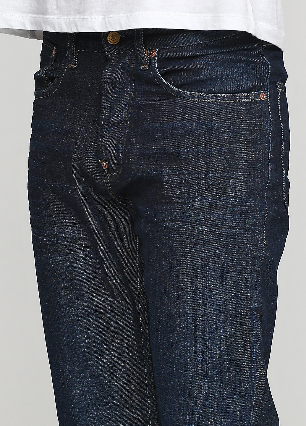 Темно-синие демисезонные прямые джинсы Emmett