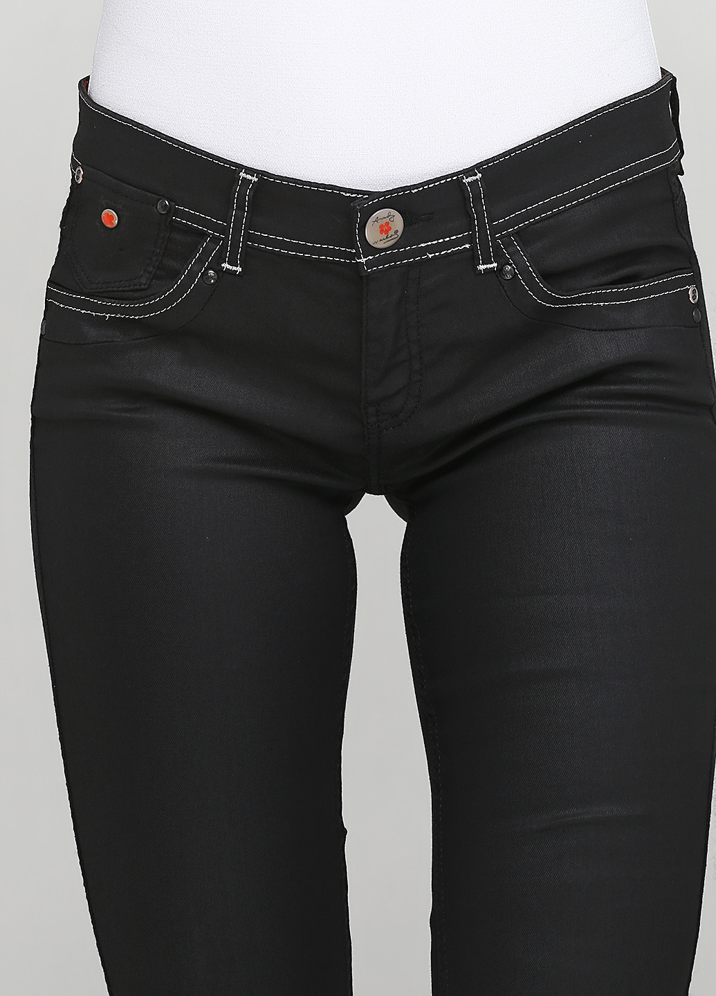 Черные кэжуал демисезонные брюки Andy Warhol