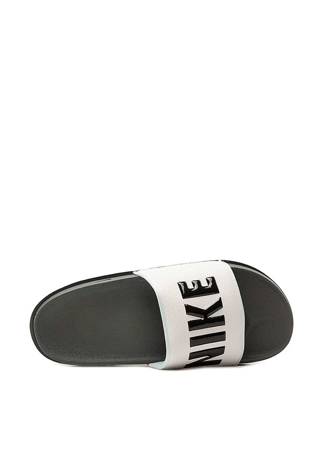 Светло-серые пляжные шлепанцы Nike