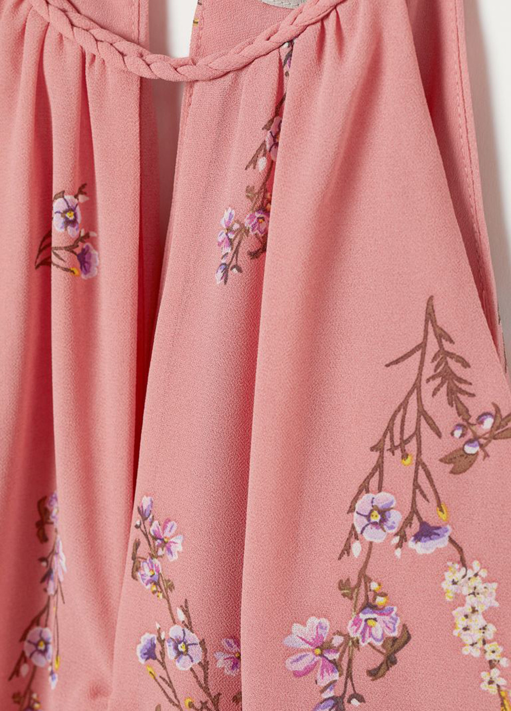 Рожева кежуал сукня H&M з квітковим принтом