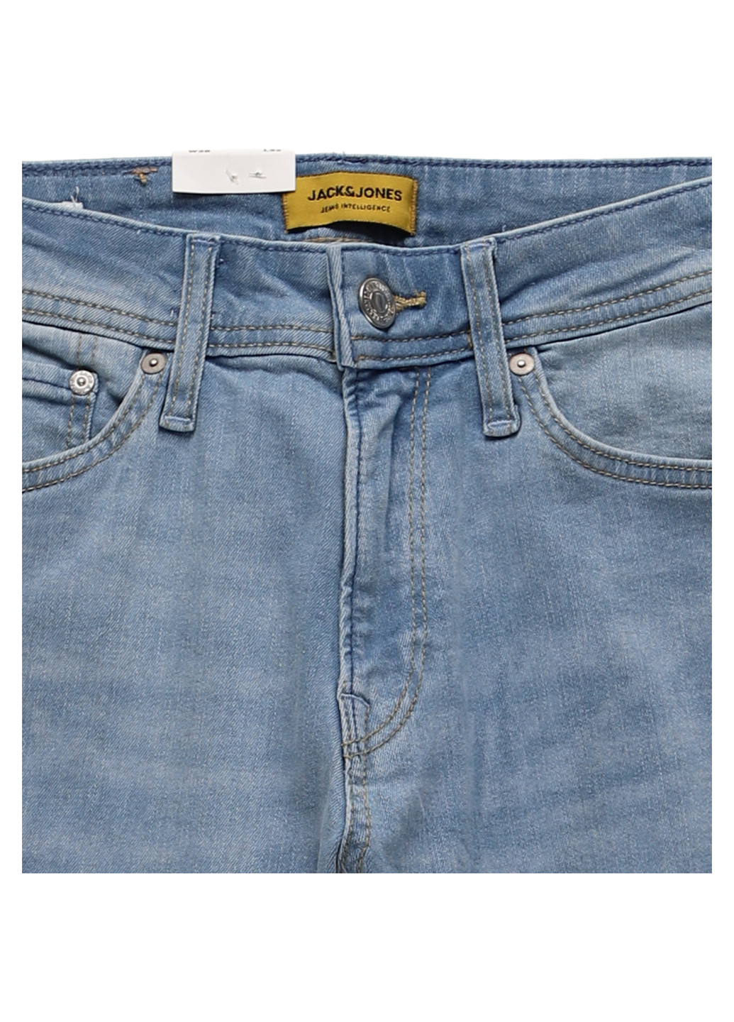 Голубые демисезонные зауженные джинсы Jack & Jones