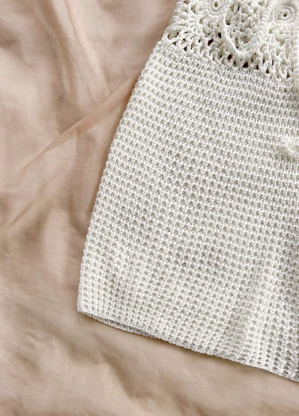 Белая пляжный однотонная юбка SHEIN