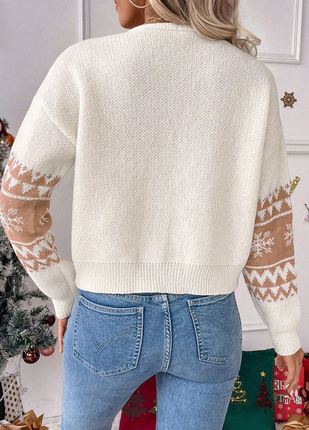 Бежевый демисезонный кардиган SHEIN