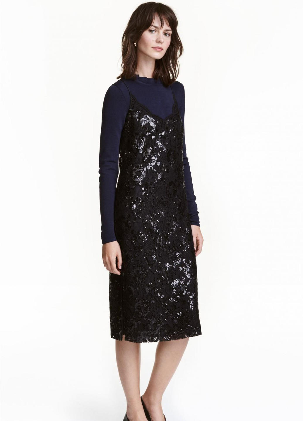 Черное платье H&M